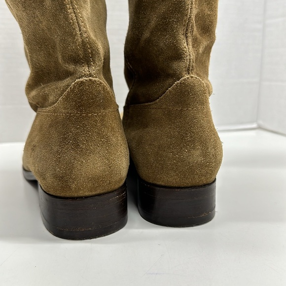 Frye Melissa Button Brown Suede Tall Riding Boots 3477173 Women's Size 8.5 B - Picture 7 of 12